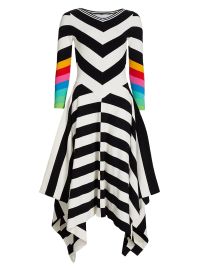 Shop Christopher John Rogers Asymmetric Striped Maxi Dress at Saks Fifth Avenue