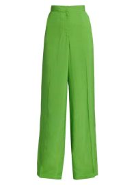 Shop Christopher John Rogers Pleated Wide-Leg Pants at Saks Fifth Avenue