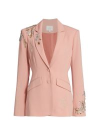 Shop Cinq  Sept Cheyenne Sequin Script Blazer at Saks Fifth Avenue