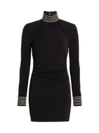 Shop Cinq  Sept Izzy Embellished Turtleneck Dress at Saks Fifth Avenue