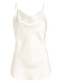 Shop Cinq  Sept Marta Silk Cowlneck Cami Top at Saks Fifth Avenue