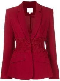 Shop Cinq A Sept Cyndi ruched waist blazer with Express Delivery - at Farfetch