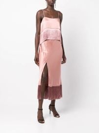 Shop Cinq A Sept Eastwood fringe-detail dress with Express Delivery - at Farfetch