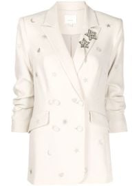 Shop Cinq A Sept Lila star-embellished blazer with Express Delivery - at Farfetch