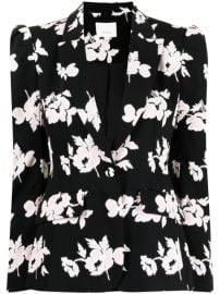 Shop Cinq A Sept floral print single-breasted blazer with Express Delivery - at Farfetch