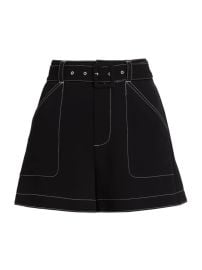 Shop Cinq Sept Alena Belted Shorts at Saks Fifth Avenue