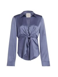 Shop Cinq Sept Ally Silk Top at Saks Fifth Avenue