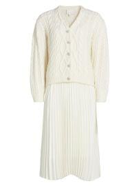 Shop Cinq Sept Amandine Cardigan Dress at Saks Fifth Avenue