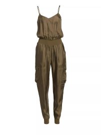 Shop Cinq Sept Amia Twill Jumpsuit at Saks Fifth Avenue