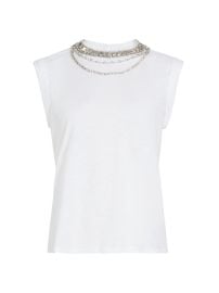 Shop Cinq Sept Bella Necklace Cotton T-Shirt at Saks Fifth Avenue