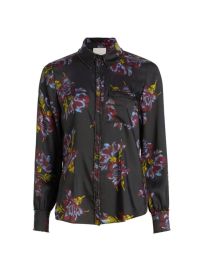 Shop Cinq Sept Blanche Floral Button-Up Shirt at Saks Fifth Avenue