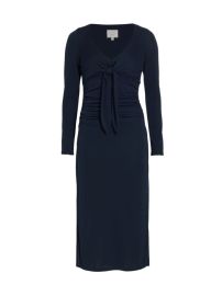 Shop Cinq Sept Brenna Jersey Tie Midi-Dress at Saks Fifth Avenue