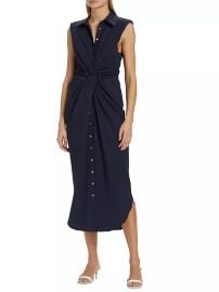 Shop Cinq Sept Catalina Sleeveless Midi Shirtdress at Saks Fifth Avenue