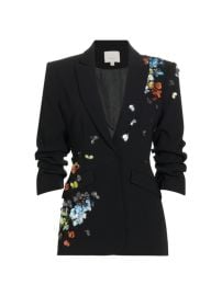 Shop Cinq Sept Cheyenne Floral Pailette Blazer at Saks Fifth Avenue