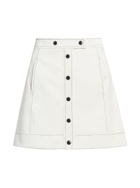 Shop Cinq Sept Ciara Topstitch Miniskirt at Saks Fifth Avenue