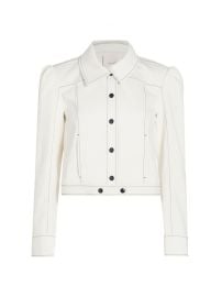 Shop Cinq Sept Ciara Topstitched Jacket at Saks Fifth Avenue