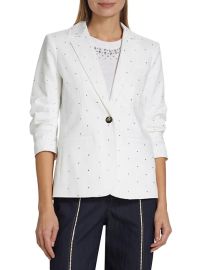 Shop Cinq Sept Ditsy Rhinestone Khloe Blazer at Saks Fifth Avenue