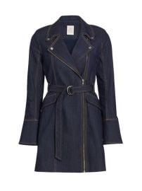 Shop Cinq Sept Evie Denim Trench Dress at Saks Fifth Avenue