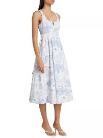 Shop Cinq Sept Garden Toile Ebba Midi-Dress at Saks Fifth Avenue