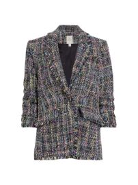 Shop Cinq Sept Holiday Khloe Spacedye Tweed Blazer at Saks Fifth Avenue