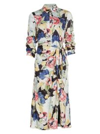 Shop Cinq Sept Jacey Wildwood Flower Midi-Dress at Saks Fifth Avenue