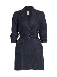 Shop Cinq Sept Jenessa Denim Blazer Minidress at Saks Fifth Avenue