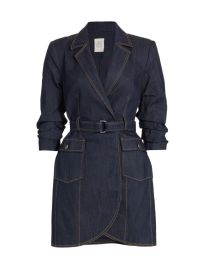 Shop Cinq Sept Jenessa Denim Blazer Minidress Saks Fifth Avenue at Saks Fifth Avenue