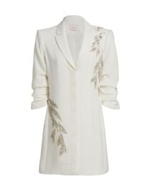 Shop Cinq Sept Joel Crystal-Embellished Crepe Blazer Dress at Saks Fifth Avenue