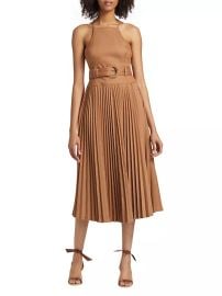 Shop Cinq Sept Kami Pleated Midi-Dress at Saks Fifth Avenue