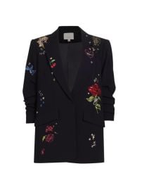 Shop Cinq Sept Kelsa Daydream Doodles Embroidery Blazer at Saks Fifth Avenue