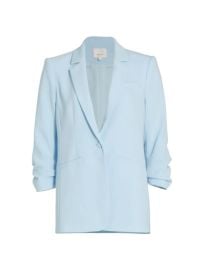 Shop Cinq Sept Khloe Crepe Ruched Blazer at Saks Fifth Avenue