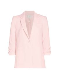 Shop Cinq Sept Khloe Crepe Ruched Blazer at Saks Fifth Avenue