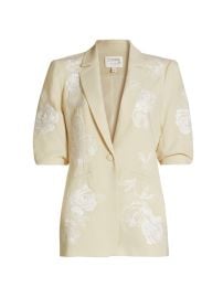 Shop Cinq Sept Khloe Floating Roses Blazer at Saks Fifth Avenue