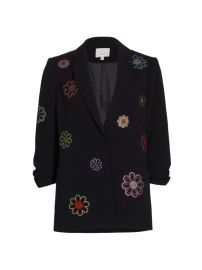 Shop Cinq Sept Khloe Floral-Rhinestone Blazer at Saks Fifth Avenue