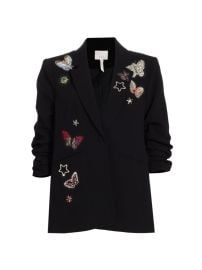 Shop Cinq Sept Kylie Butterfly Embellished Blazer at Saks Fifth Avenue