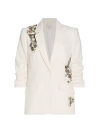 Shop Cinq Sept Kylie Diamond Daisies Jacket at Saks Fifth Avenue