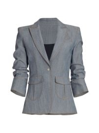 Shop Cinq Sept Louisa Gathered Sleeve Jacket at Saks Fifth Avenue