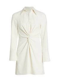 Shop Cinq Sept McKenna Knot-Front Shirtdress at Saks Fifth Avenue