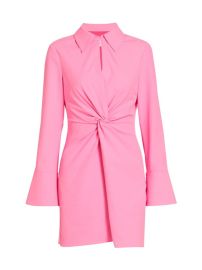 Shop Cinq Sept McKenna Knot-Front Shirtdress at Saks Fifth Avenue