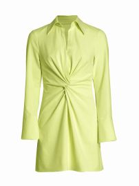 Shop Cinq Sept McKenna Knot-Front Shirtdress at Saks Fifth Avenue