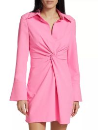 Shop Cinq Sept McKenna Knot-Front Shirtdress at Saks Fifth Avenue