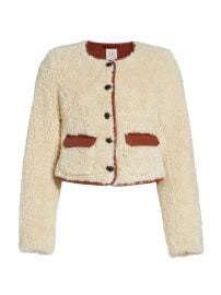 Shop Cinq Sept Naia Teddy Jacket at Saks Fifth Avenue