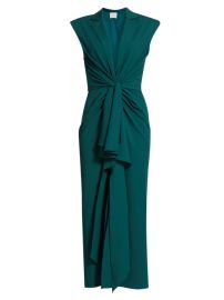 Shop Cinq Sept Padma Knotted Midi-Dress at Saks Fifth Avenue