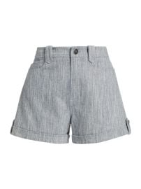 Shop Cinq Sept Parker Spacedye High-Rise Shorts at Saks Fifth Avenue