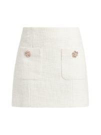 Shop Cinq Sept Randi Cotton Tweed Miniskirt at Saks Fifth Avenue