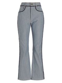 Shop Cinq Sept Sallie Boucl Crop Flare Jeans at Saks Fifth Avenue