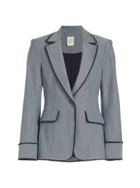 Shop Cinq Sept Sallie Boucl-Trim Blazer at Saks Fifth Avenue