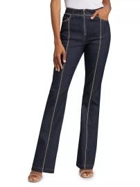 Shop Cinq Sept Santi Zipper Trim Jeans at Saks Fifth Avenue