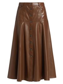 Shop Cinq Sept Veena Vegan Leather Midi-Skirt at Saks Fifth Avenue