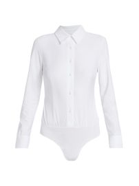 Shop Commando Classic Oxford Shirt Bodysuit at Saks Fifth Avenue